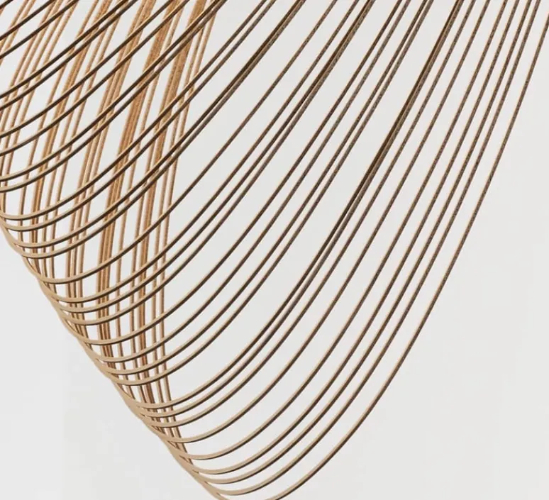 Suspension*Luceplan Suspension, Illan 60, dimmable coupure de phase, , LED, 2700K, Ø60cm, H60cm - bouleau