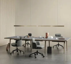 Suspension*Anour Suspension, I-Model Cord, , LED, dim, 2700K, 2130 lm, L150cm, H5,3cm - laiton brossé