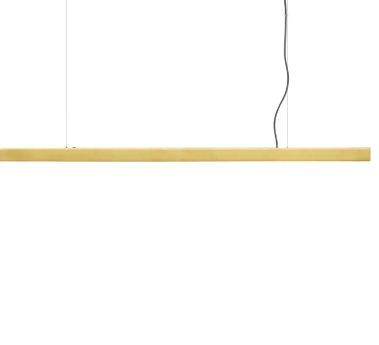 Suspension*Anour Suspension, I-Model Cord, , LED, dim, 2700K, 2130 lm, L150cm, H5,3cm - laiton brossé