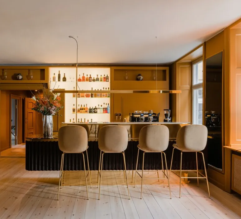 Suspension*Anour Suspension, I-Model Cord, , LED, dim, 2700K, 4260 lm, L300cm, H5,3cm - laiton poli