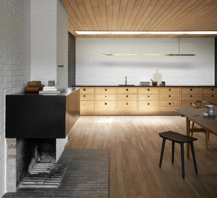 Suspension, I-Model Cord, laiton poli, LED, dim, 2700K, 3550 lm, L250cm, H5,3cm - Anour