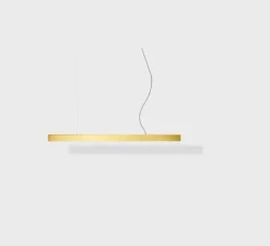 Suspension, I-Model Cord, laiton brossé, L100cm, H5,3cm - Anour