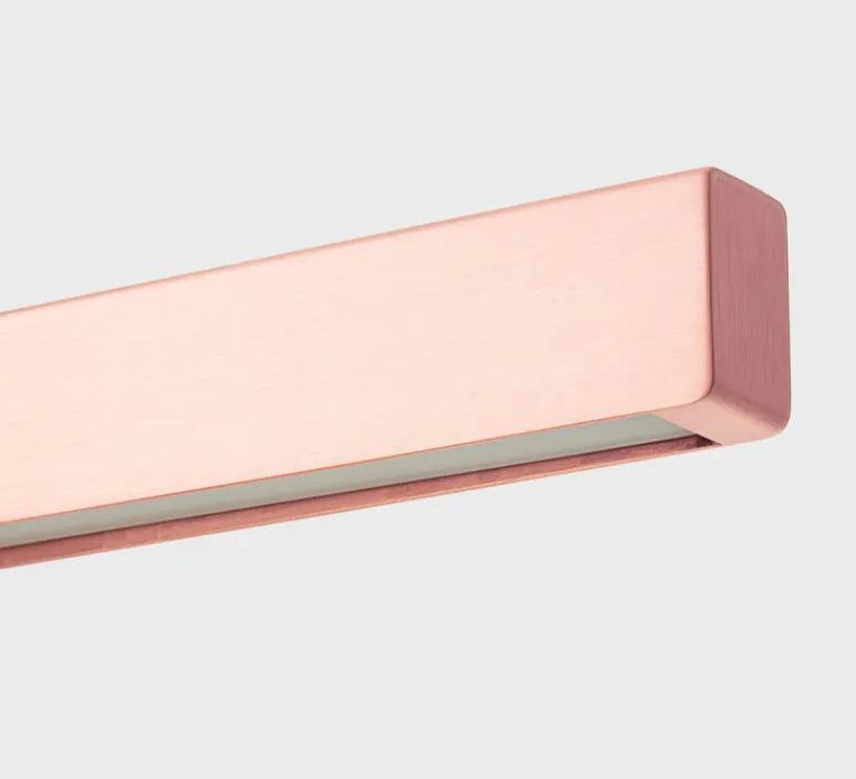 Suspension*Anour Suspension, I-Model Cordless, cuivre brossé, LED, dim, 3500K, 2130 lm, L150cm, H5,3cm - cuvire brossé