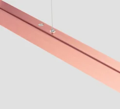 Suspension*Anour Suspension, I-Model Cordless, cuivre brossé, LED, dim, 3500K, 2130 lm, L150cm, H5,3cm - cuvire brossé