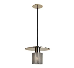 Suspension, In The Sun P 270, disque or, maille argent, Ø27cm, H19,3cm - DCW éditions Paris