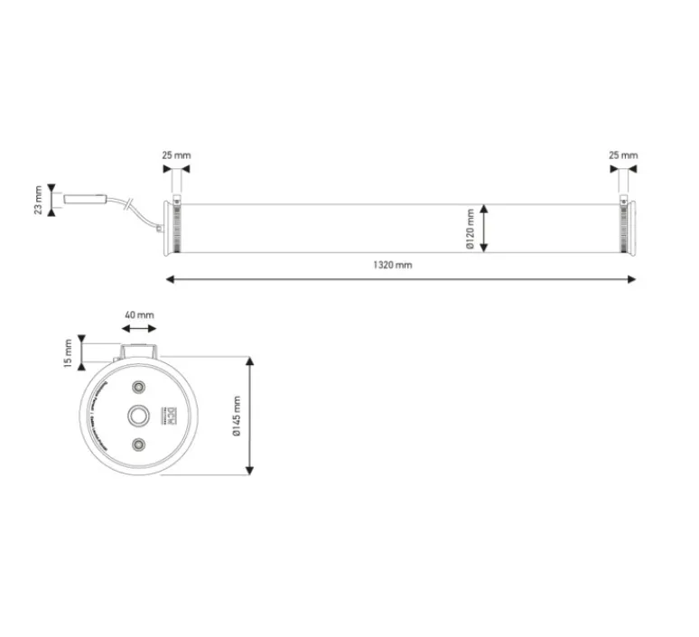 Suspension*DCW éditions Paris Suspension, In the tube 120-1300 horizontal, , Ø14cm, P132cm - Dcw editions dorée, maille argentée