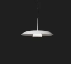 Suspension, Iride 878, blanc, LED, 2700K, 1330 lm, Ø55cm, H9cm - Oluce