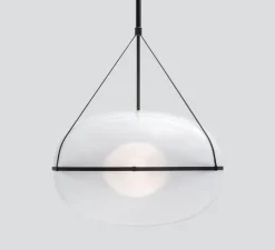Suspension*A-N-D Suspension, Iris, A/A, , LED, dim, 1-10V, 2700k, Ø90cm, H60cm - noir