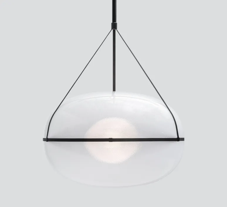 Suspension*A-N-D Suspension, Iris, A/A, , LED, dim, 1-10V, 2700k, Ø90cm, H60cm - noir