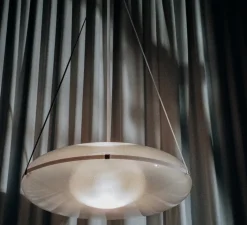 Suspension*A-N-D Suspension, Iris, B/B, , LED, dim, 1-10V, 2700k, Ø90cm, H30cm - argent