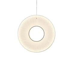 Suspension*Dix heures dix Suspension, Iris Vertical 60, , LED, dim, 2700K, 5250 lm, Ø60cm, P60cm - blanc