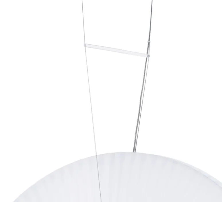 Suspension*Dix heures dix Suspension, Iris Vertical 60, , LED, dim, 2700K, 5250 lm, Ø60cm, P60cm - blanc