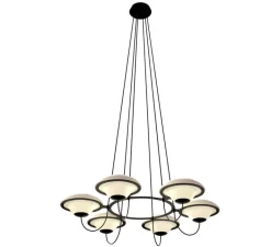 Suspension*DCW éditions Paris Suspension, ITA, In The Air 6, , Ø106,2cm, H14,6cm - noir et blanc