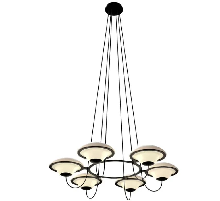 Suspension*DCW éditions Paris Suspension, ITA, In The Air 6, , Ø106,2cm, H14,6cm - noir et blanc