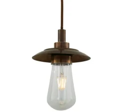 Suspension*Mullan Lighting Suspension, Kai, antique, IP65, Ø21cm, H22cm - laiton