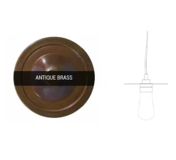 Suspension*Mullan Lighting Suspension, Kai, antique, IP65, Ø21cm, H22cm - laiton
