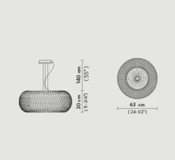 Suspension*Slamp Suspension, Kalatos, , Ø63cm, H30cm - prisme