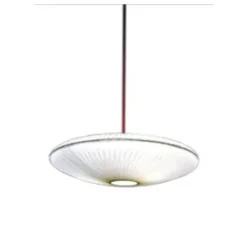 Suspension, Kaléidoscope Moyen, blanc avec câble rouge, Ø62cm, H17cm - Celine-Wright