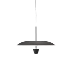 Suspension, Kantarell, noir, LED, dim, 2700K, 1000 lm, Ø55cm, H40cm - New Works