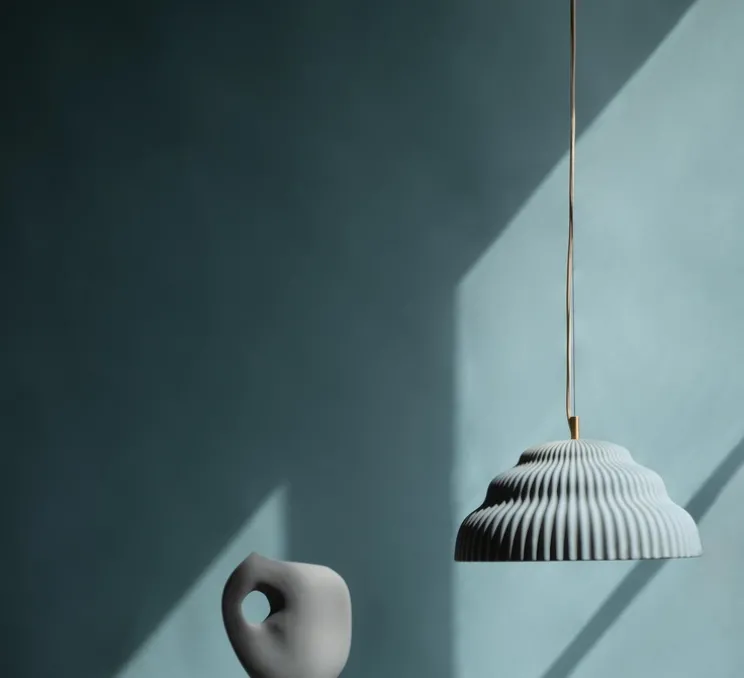 Suspension, Kaskad, bleu clair, Ø36cm, H17cm - Schneid