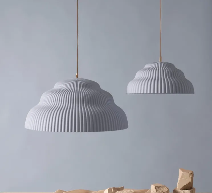 Suspension, Kaskad, bleu clair, Ø36cm, H17cm - Schneid