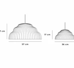 Suspension, Kaskad, rouille, Ø36cm, H17cm - Schneid