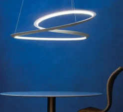 Suspension*Nemo Lighting Suspension, Kepler directe, , LED, 3000k, 4500lm, Ø110cm, H38cm - blanc