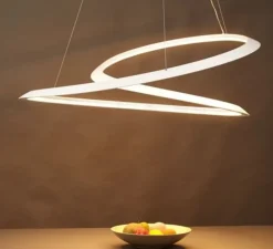 Suspension*Nemo Lighting Suspension, Kepler directe, , LED, 2700k, 4500lm, Ø110cm, H38cm - blanc