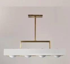 Suspension, Kernel, blanc, LED, L80cm, H20cm - Bert Frank