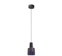 Suspension, Khoi Surfaced, gris ciment, fumé, LED, 3000K, 907 lm, Ø14,8cm, H25cm - LEDS C4