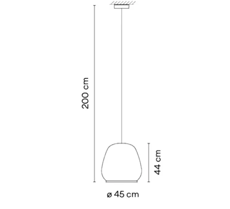 Suspension, Knit, 7450, beige, LED, dim, Casambi, 2700K, 4782 lm, Ø45cm, H44cm - Vibia