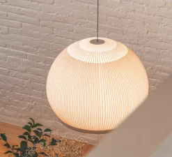 Suspension, Knit, 7475, beige, LED, dim, Casambi, 2700K, 4782 lm, Ø65cm, H50cm - Vibia