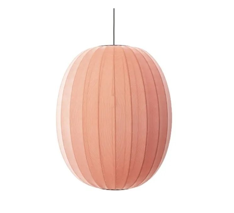 Suspension, Knit Wit, high, corail, Ø65cm, H89cm - Made by Hand