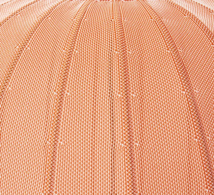 Suspension, Knit Wit, high, corail, Ø65cm, H89cm - Made by Hand