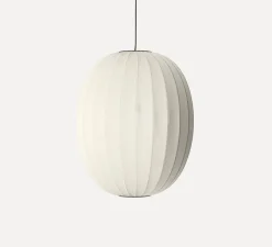 Suspension, Knit Wit, High, blanc perle, Ø65cm, H89cm - Made by Hand