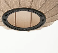 Suspension, Knit-wit, rond, beige, pierre de sable, Ø60cm, H55cm - Made by Hand