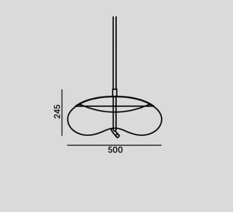 Suspension, Knot Disco, laiton, blanc, Ø50cm - H24,5cm - Brokis