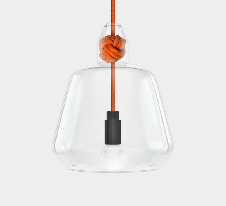 Suspension|Enfants*Vitamin Suspension, Knot Large, , Ø19,5cm, H22,4cm - orange