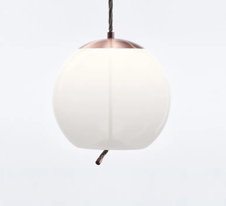 Suspension*Brokis Suspension, Knot Sfera, , Ø50cm - Cuivre, blanc