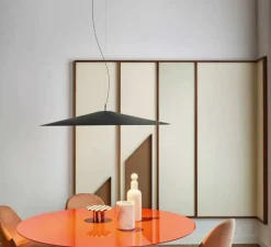 Suspension*Luceplan Suspension, Koinè, , LED, dim, coupure de phase, 2700K, Ø110cm, H15cm - noir mat