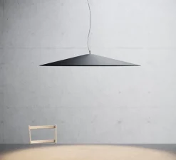 Suspension*Luceplan Suspension, Koinè, , LED, dim, coupure de phase, 2700K, Ø110cm, H15cm - noir mat