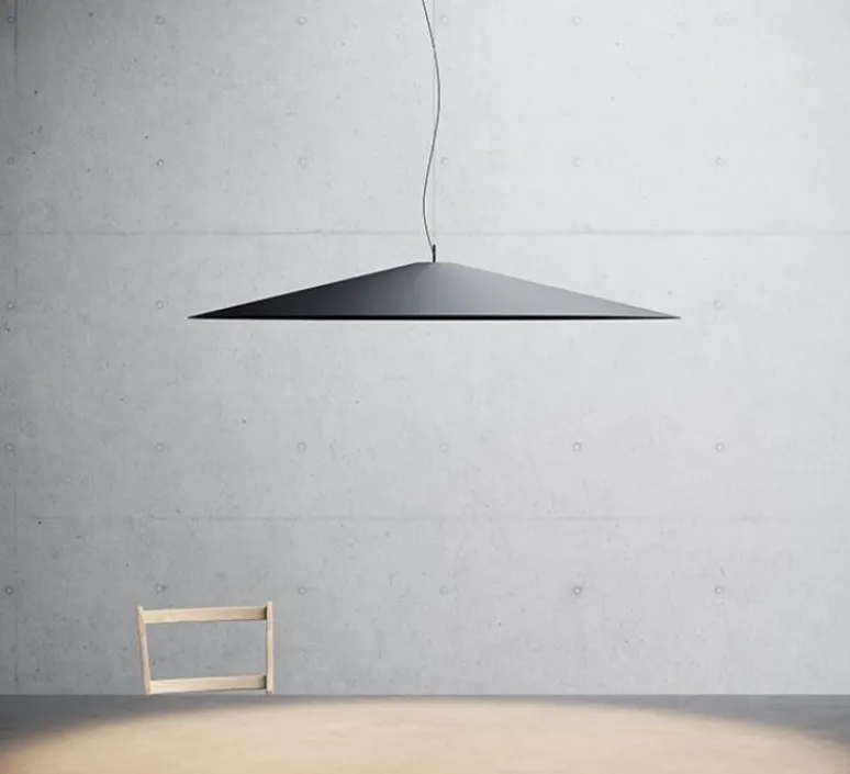 Suspension*Luceplan Suspension, Koinè, , LED, dim, coupure de phase, 2700K, Ø110cm, H15cm - noir mat