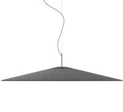 Suspension, Koinè, version acoustique, anthracite, LED, dim, DALI, 3000K, Ø86cm, H8cm - Luceplan