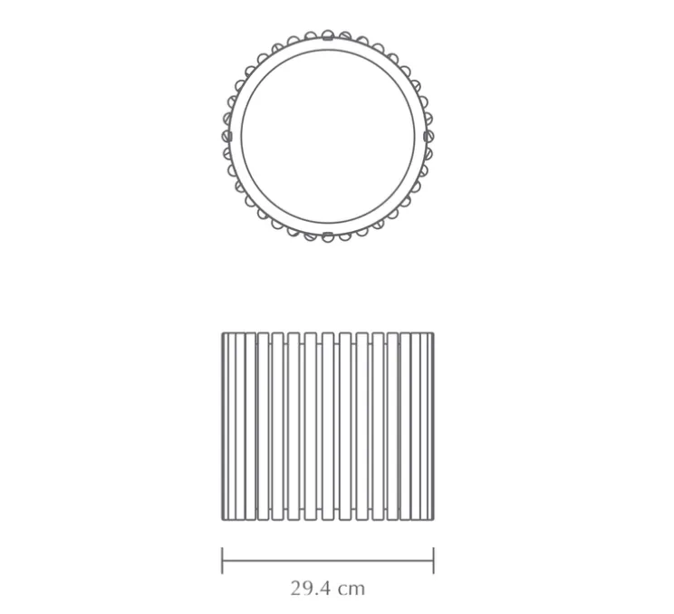 Suspension, Komorebi Circle Medium, Chêne, Ø29,4cm, H28,7cm - Umage