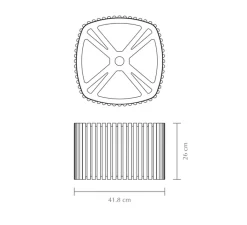 Enfants|Suspension*Umage Suspension, Komorebi Square Large, , Ø40,9cm, H26cm - Chêne