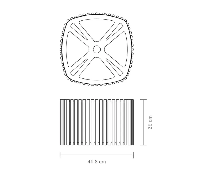 Enfants|Suspension*Umage Suspension, Komorebi Square Large, , Ø40,9cm, H26cm - Chêne