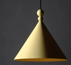 Suspension*Loftlight Suspension, Konko, , Ø45cm, H39cm - dusky citron