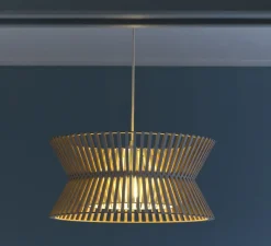 Suspension*Secto Design Suspension, Kontro 6000, , LED, Ø45cm, H21cm - blanc laminé