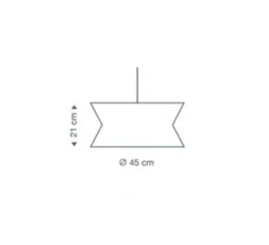 Suspension*Secto Design Suspension, Kontro 6000, , LED, Ø45cm, H21cm - bois, marron