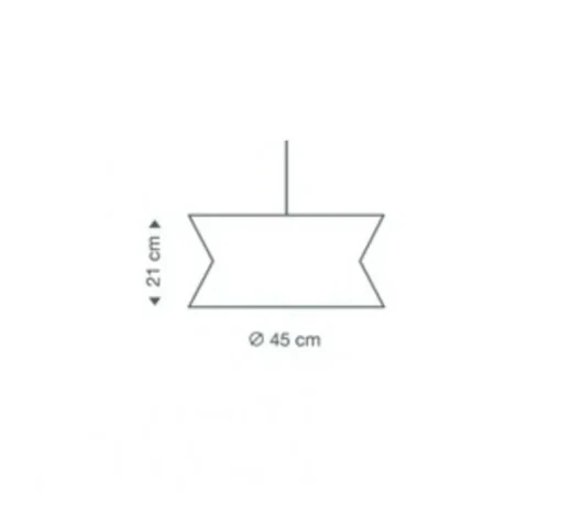 Suspension*Secto Design Suspension, Kontro 6000, , LED, Ø45cm, H21cm - bois, marron